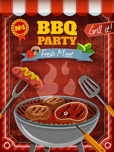 Barbecue Party Poster