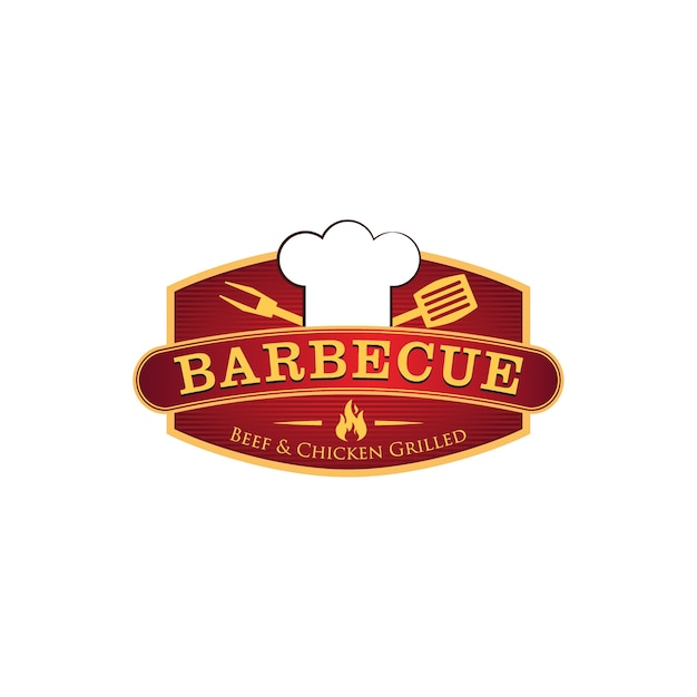 Download Free Barbecue Restaurant Logo Template Premium Vector Use our free logo maker to create a logo and build your brand. Put your logo on business cards, promotional products, or your website for brand visibility.