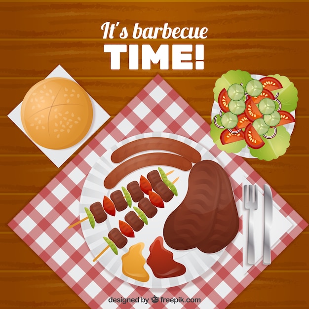 Barbecue time background