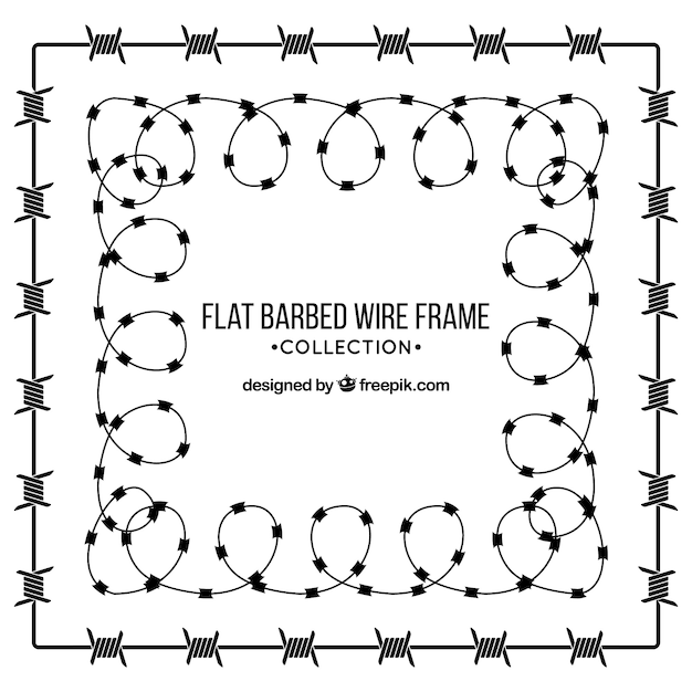Download Barbed wire frame design Vector | Free Download