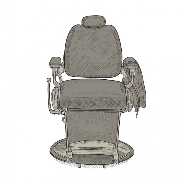 Premium Vector Barber chair illustration
