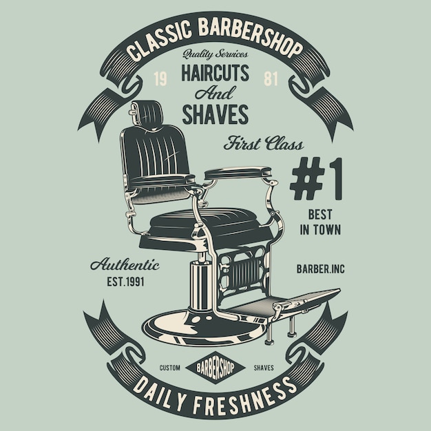 Barber chair Vector | Premium Download