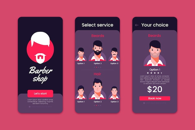 free-vector-barber-shop-appointment-booking-app