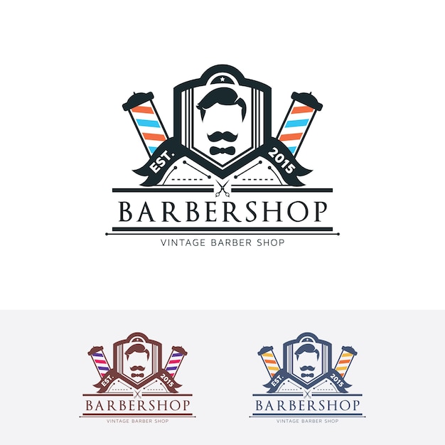 Download Free Barber Shop Logo Template Premium Vector Use our free logo maker to create a logo and build your brand. Put your logo on business cards, promotional products, or your website for brand visibility.