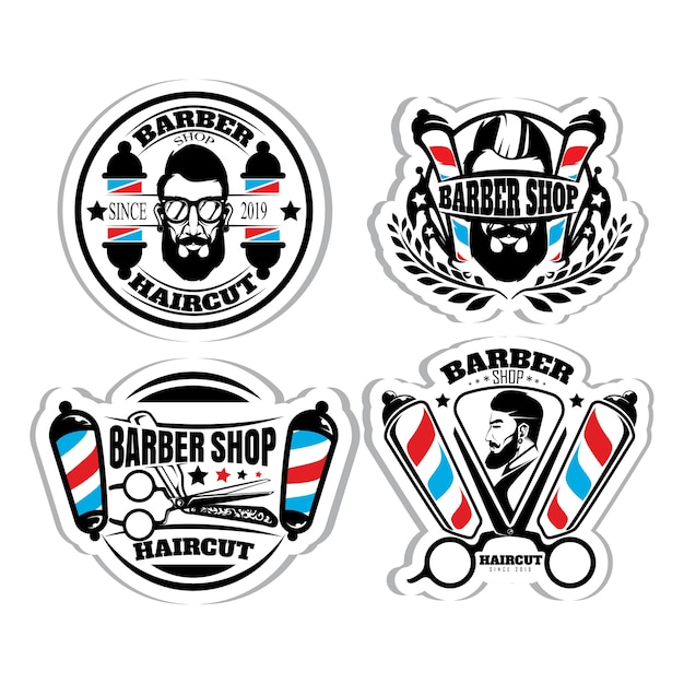 Download Barbershop Logo Design Vector PSD - Free PSD Mockup Templates
