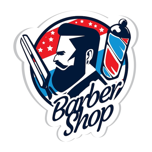 Download Free Barber Shop Logo Premium Vector Use our free logo maker to create a logo and build your brand. Put your logo on business cards, promotional products, or your website for brand visibility.