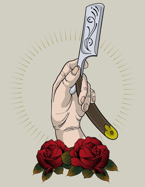 Premium Vector Barber Shop Tattoo