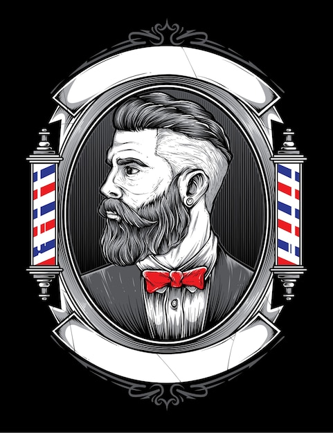 Download Logo Vector Barbershop PSD - Free PSD Mockup Templates