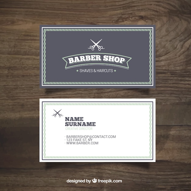 Download Free Download Free Barber Shop Vintage Card Vector Freepik Use our free logo maker to create a logo and build your brand. Put your logo on business cards, promotional products, or your website for brand visibility.