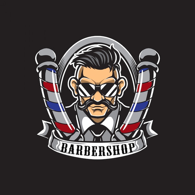 Download Free Barbershop Logo And Business Card Premium Vector Use our free logo maker to create a logo and build your brand. Put your logo on business cards, promotional products, or your website for brand visibility.