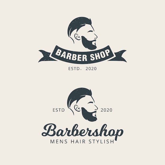 Download Free Barbershop Logo Template Premium Vector Use our free logo maker to create a logo and build your brand. Put your logo on business cards, promotional products, or your website for brand visibility.