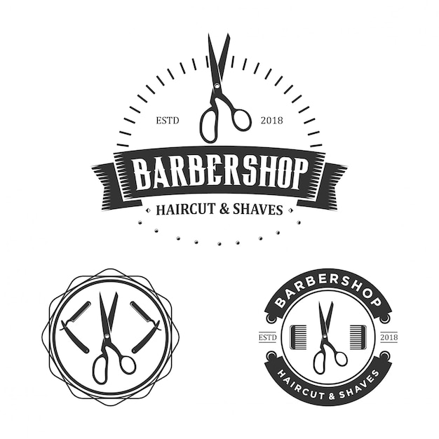 Download Free Barbershop Logo Vintage Premium Vector Use our free logo maker to create a logo and build your brand. Put your logo on business cards, promotional products, or your website for brand visibility.