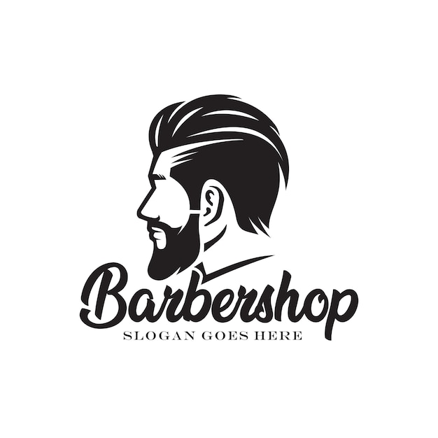 Barbershop logo Premium Vector