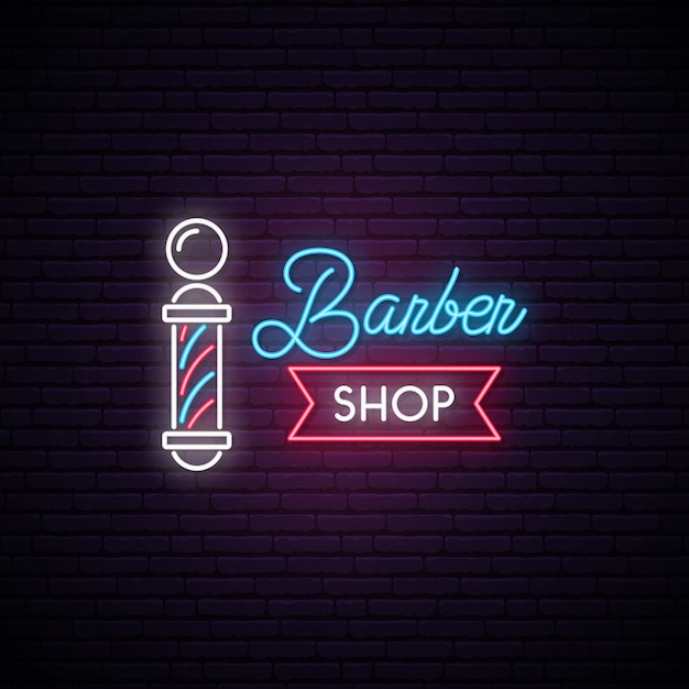 Barbershop Neon Sign.