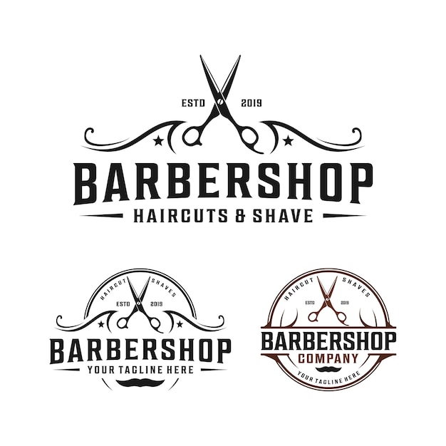 Download Free Barbershop Simple Minimalist Logo Design With Elegant Ornament Use our free logo maker to create a logo and build your brand. Put your logo on business cards, promotional products, or your website for brand visibility.