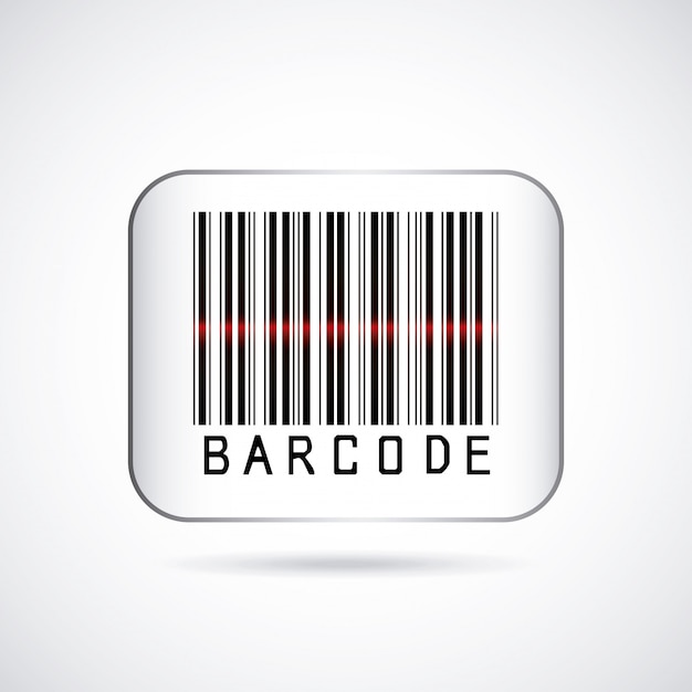Premium Vector | Barcode design over gray background vector illustration