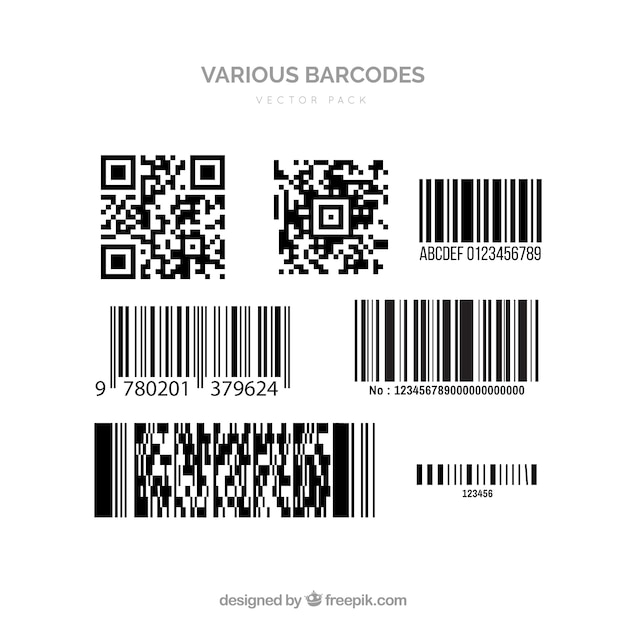 Download Free Vector | Barcode vectors