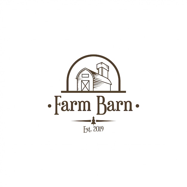 Barn logo concept | Premium Vector