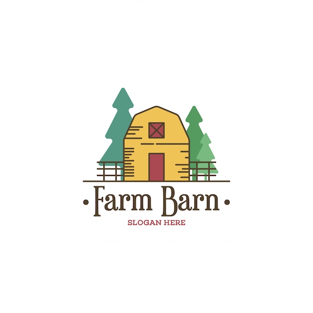 Barn logo concept | Premium Vector