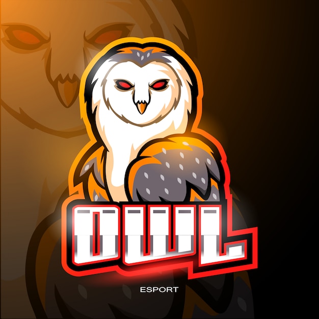 Premium Vector | Barn owl mascot logo
