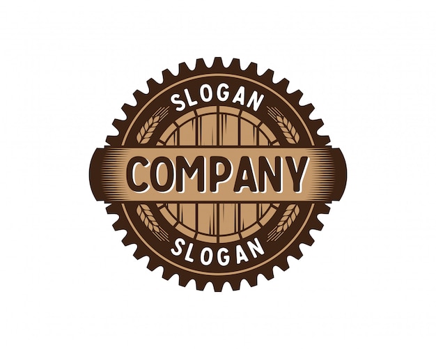 Download Free Barrel Gear Factory With Wheat Vintage Circle Logo Vector Premium Vector Use our free logo maker to create a logo and build your brand. Put your logo on business cards, promotional products, or your website for brand visibility.