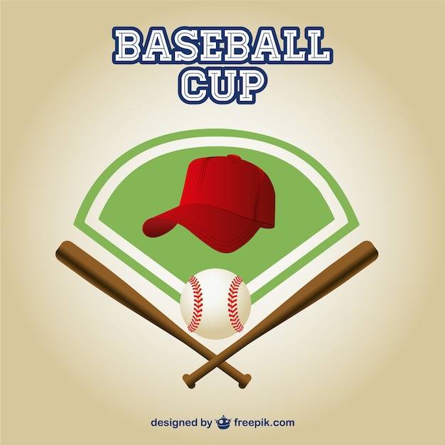 Baseball cup logo