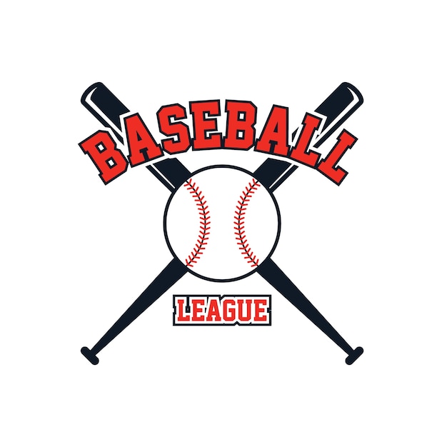 Premium Vector | Baseball league theme