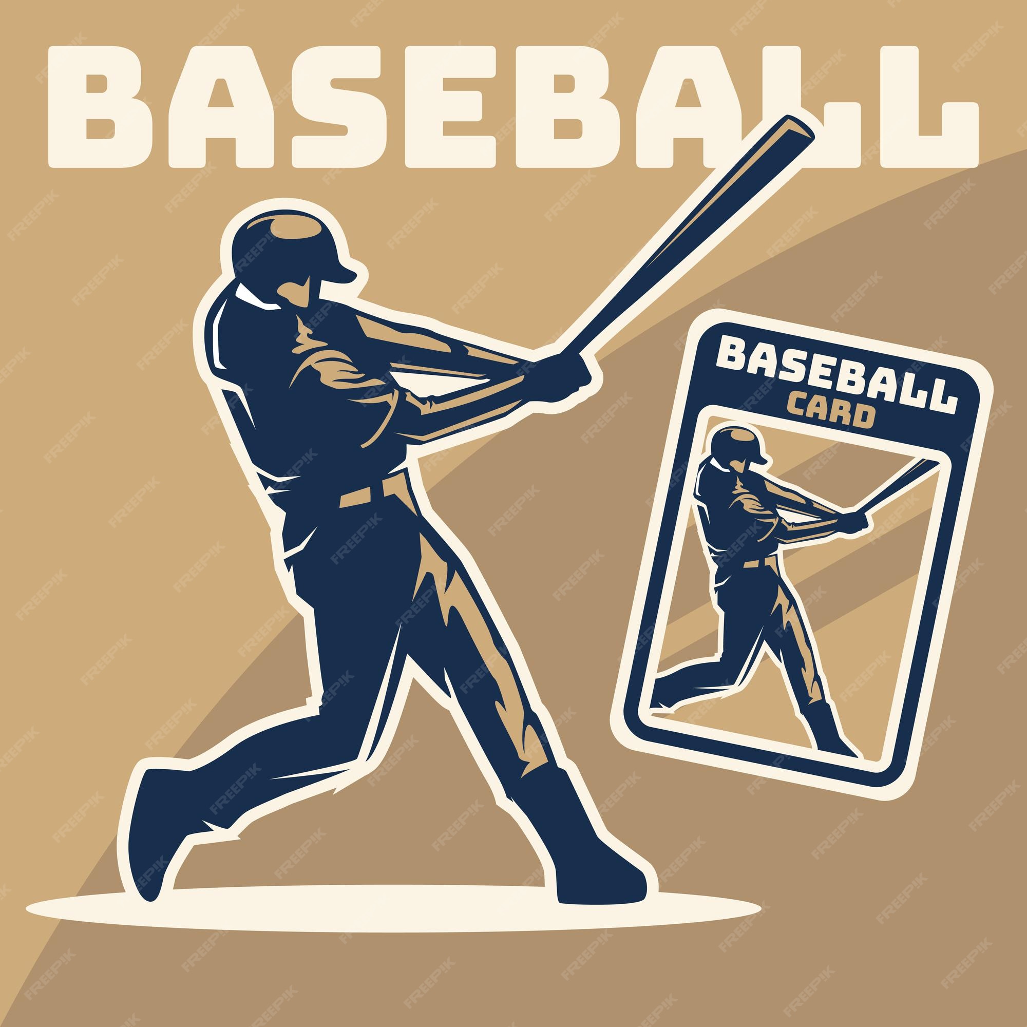 Premium Vector | Baseball player illustration