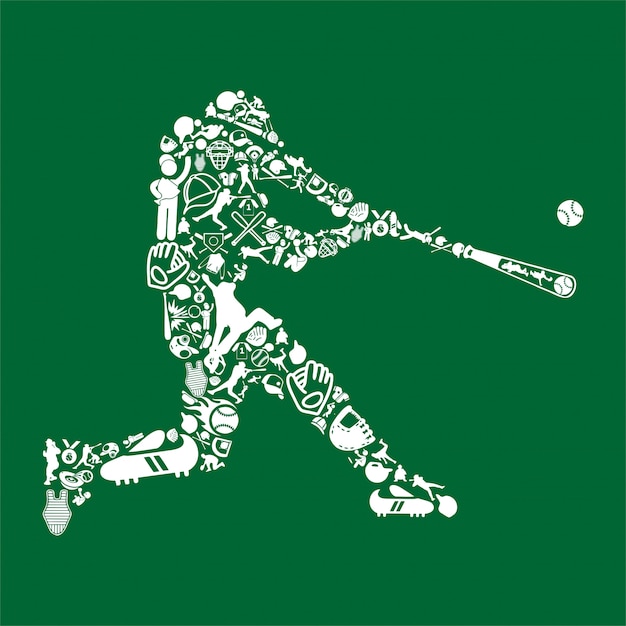 Baseball player | Premium Vector