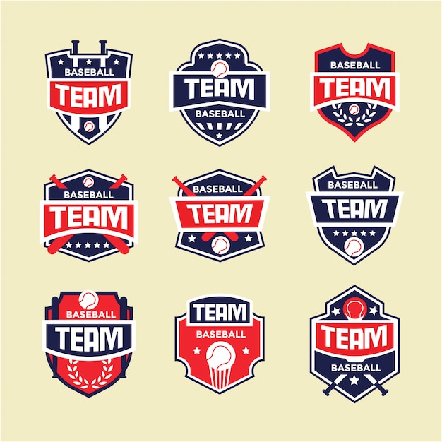 Download Free Baseball Sport Badge Logo Set Premium Vector Use our free logo maker to create a logo and build your brand. Put your logo on business cards, promotional products, or your website for brand visibility.
