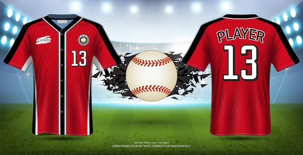 Download Premium Vector | Baseball uniforms & jerseys sport mockup ...