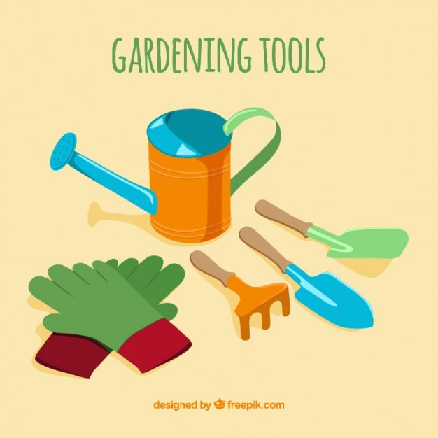 Premium Vector Basic Tools For Gardening