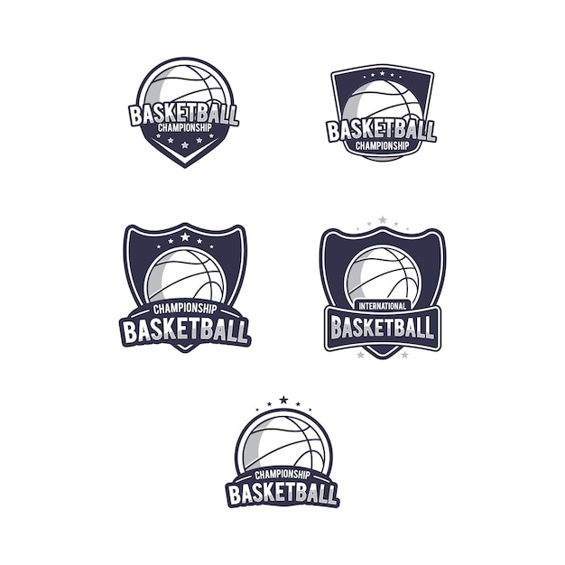 Download Free Basket Ball Logo Set Premium Vector Use our free logo maker to create a logo and build your brand. Put your logo on business cards, promotional products, or your website for brand visibility.