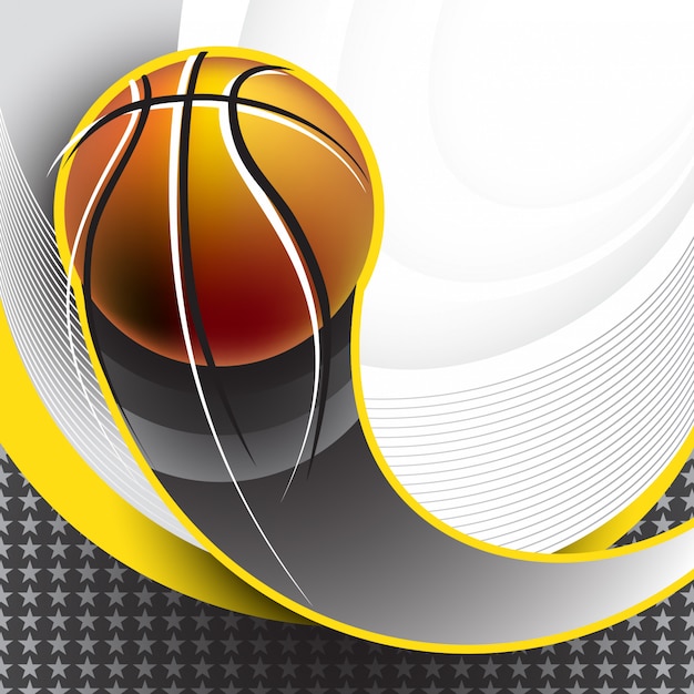 Basketball background design Premium Vector