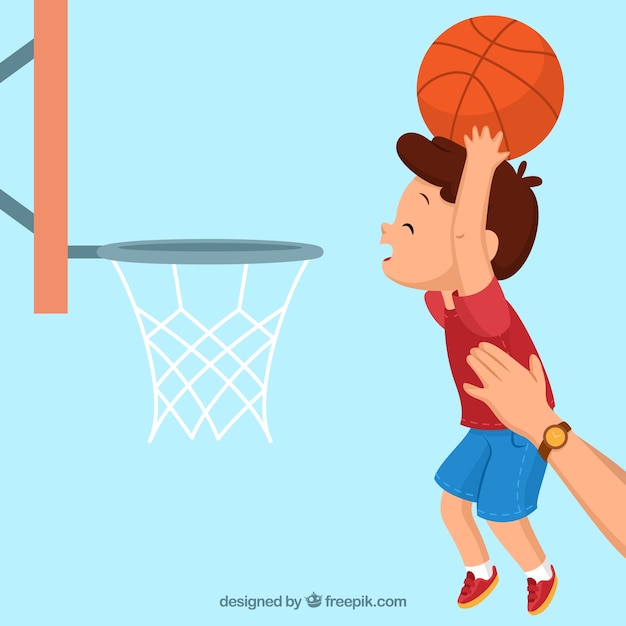 Basketball background design