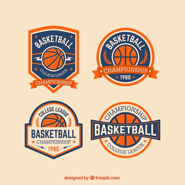 Basketball badges pack