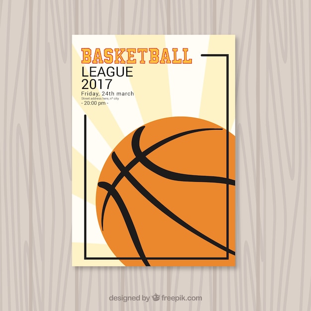 Basketball ball brochure