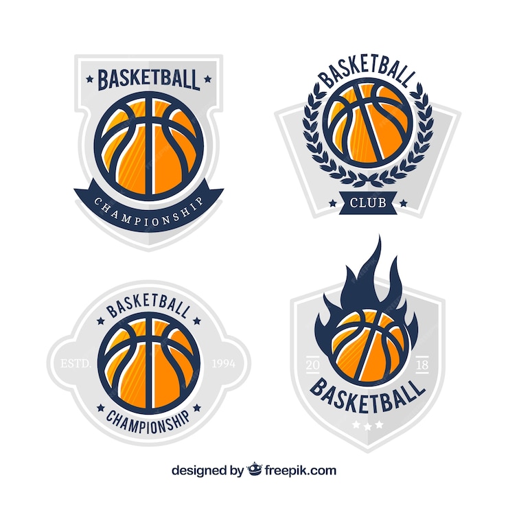 Premium Vector | Basketball ball logo collection