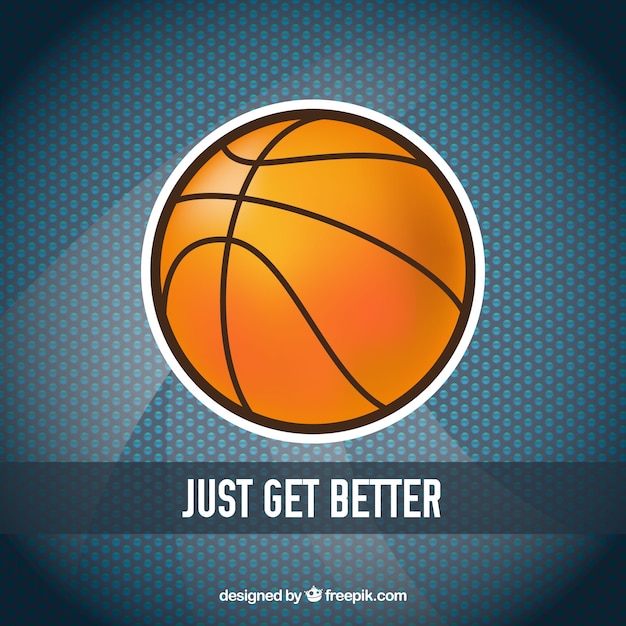 Basketball ball sticker background