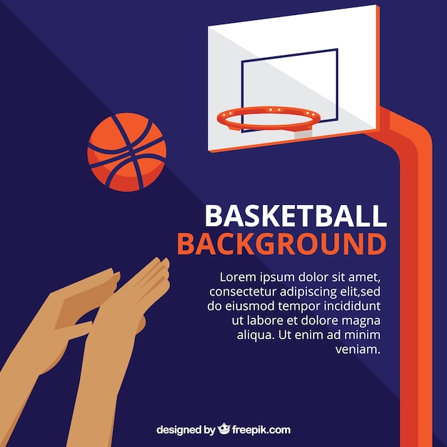 Basketball basket background