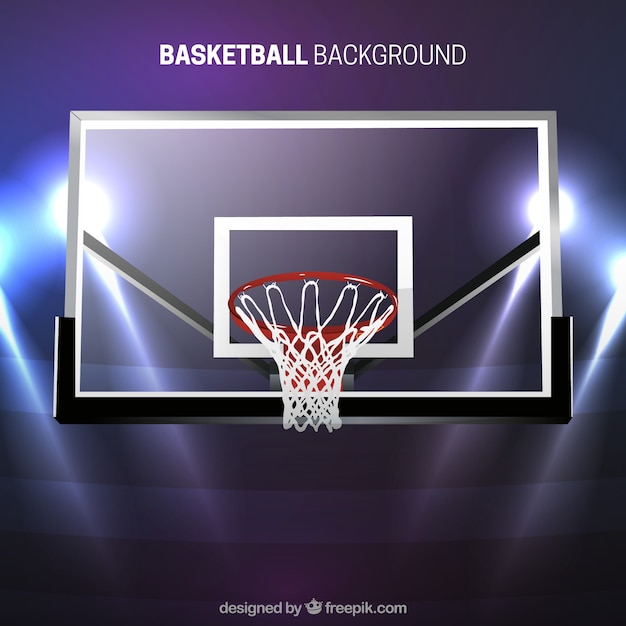 Basketball basket modern background