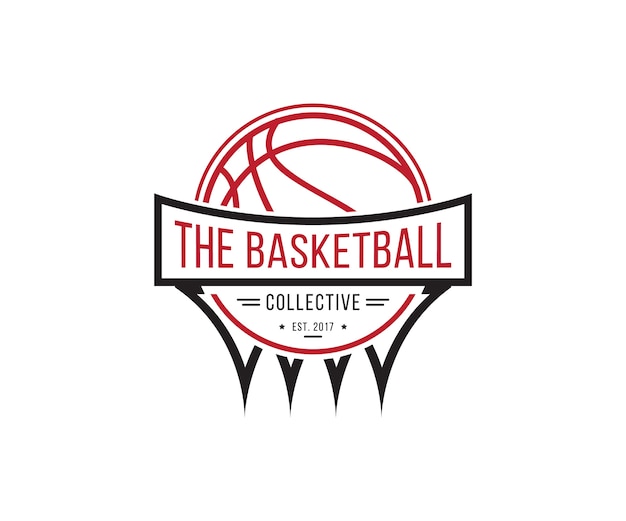 Basketball club logo vector | Premium Vector