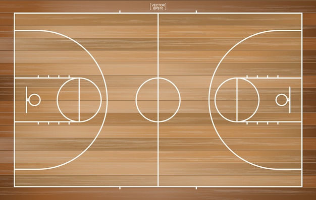 Premium Vector | Basketball court background. basketball field