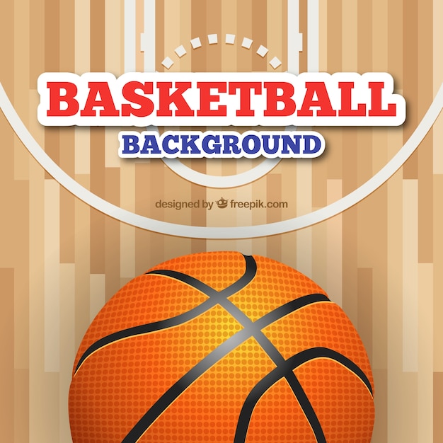 Basketball court background