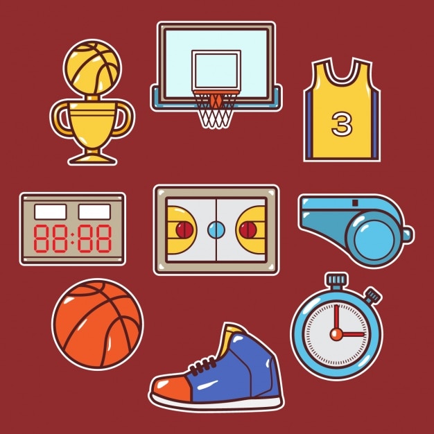 Basketball elements design