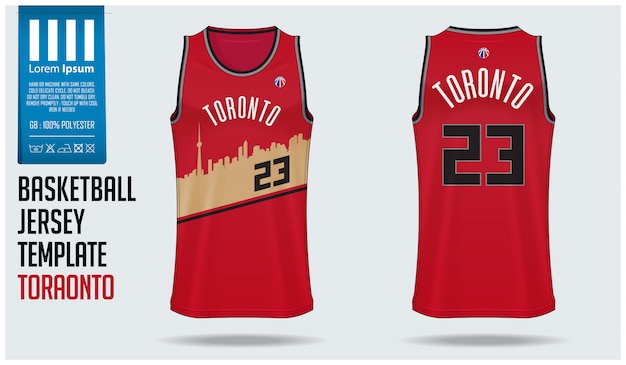 Download Premium Vector | Basketball jersey mockup template