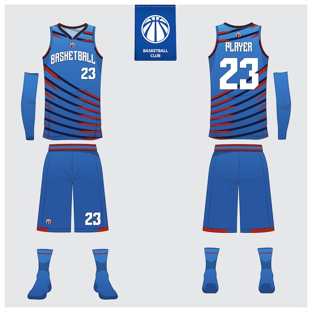 Basketball jersey template design | Premium Vector