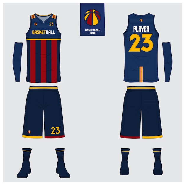 Download Basketball jersey template design Vector | Premium Download
