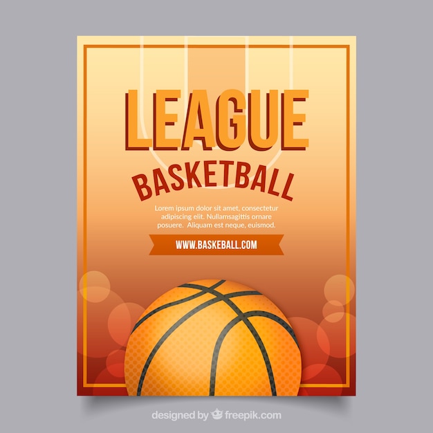 Basketball league flyer Vector | Free Download