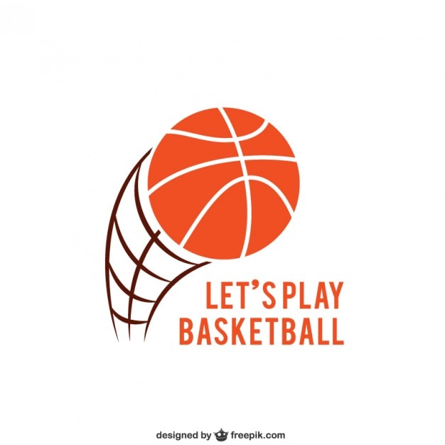 バスケットボールのロゴ プレミアムベクター